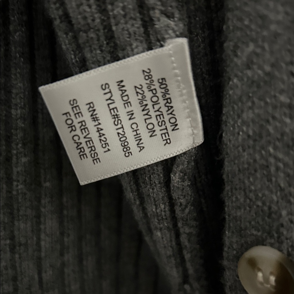 Sincerely Jules Gray Ribbed Cardigan - Picture 3 of 8